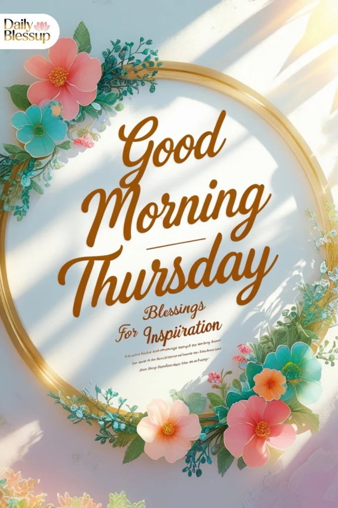 Good Morning Thursday Blessings for Inspiration