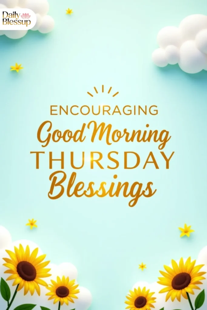 Encouraging Good Morning Thursday Blessings