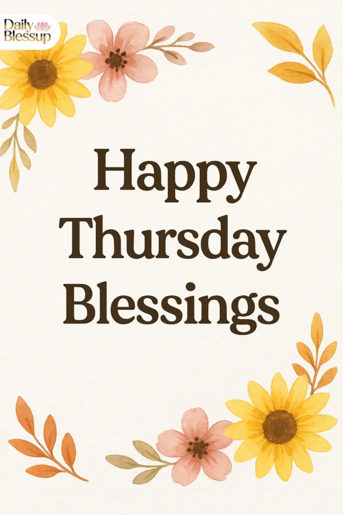 Short & Sweet Happy Thursday Blessings