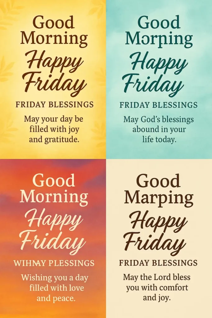 Good Morning Friday Blessings Quotes