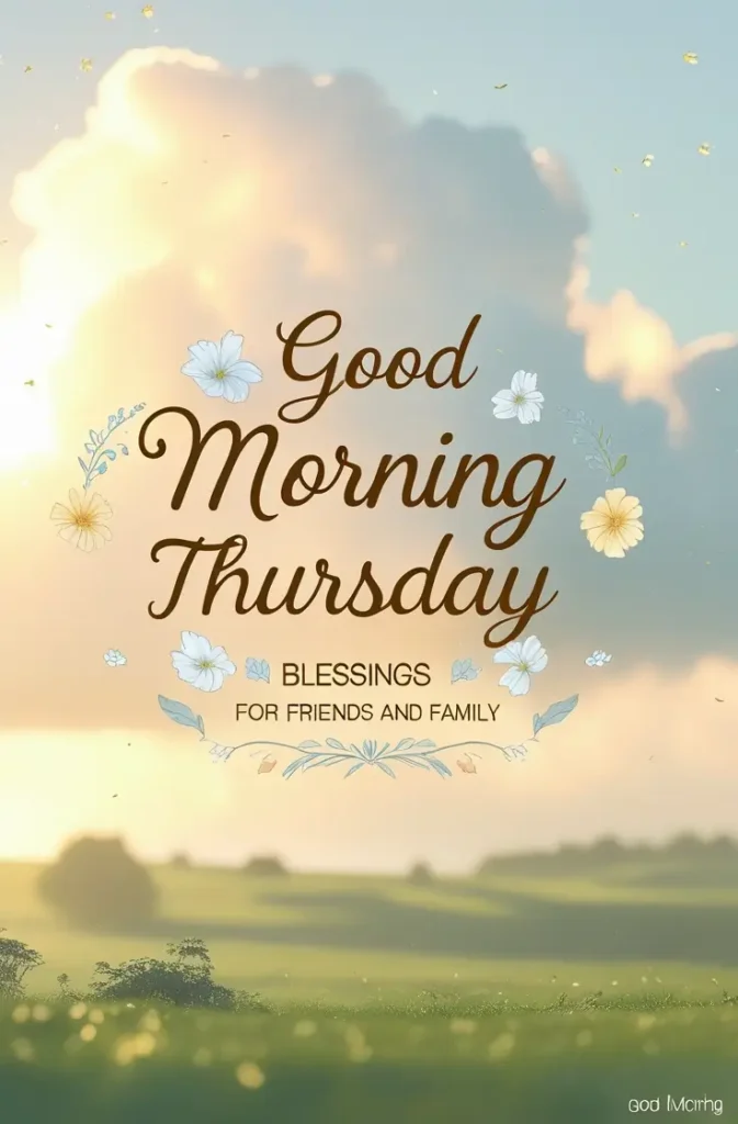 Good Morning Thursday Blessings for Friends and Family