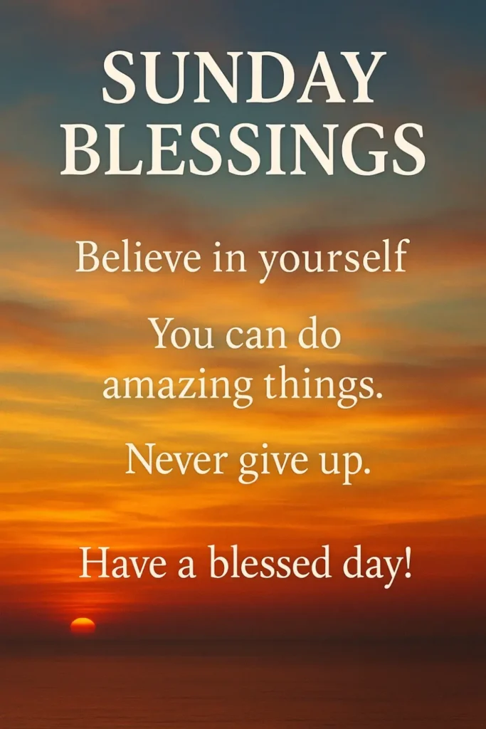 Motivational Sunday Blessings