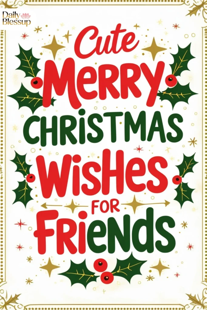 Cute Merry Christmas Wishes for Friends