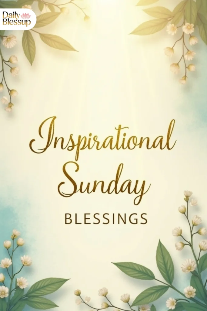 Inspirational Sunday Blessings