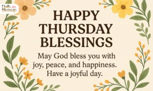 Happy Thursday Blessings