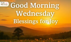 Good Morning Wednesday Blessings