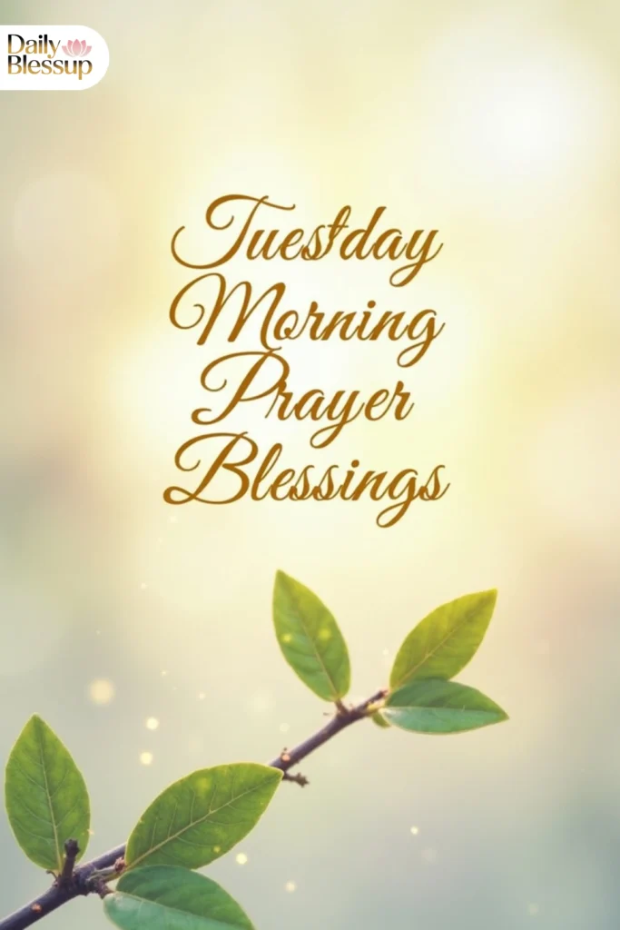 Tuesday Morning Prayer Blessings