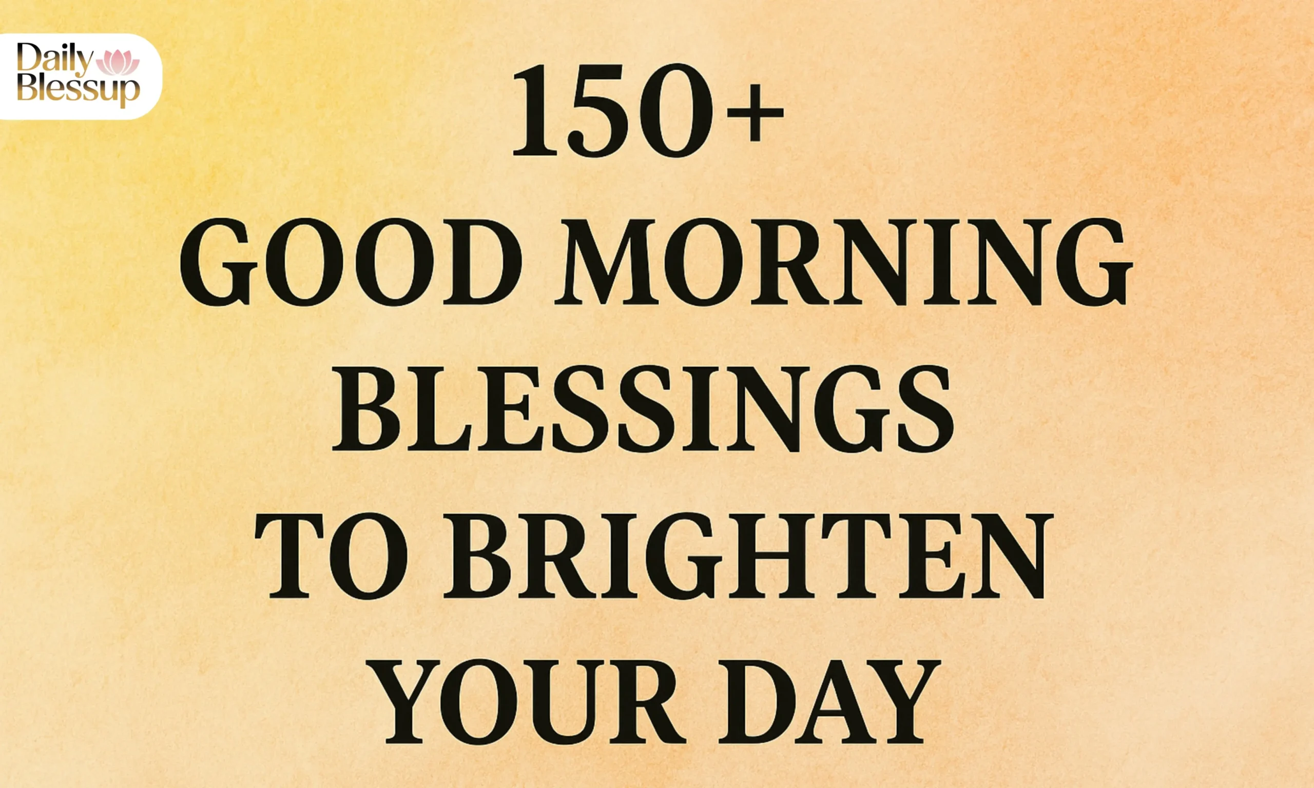 Good Morning Blessings