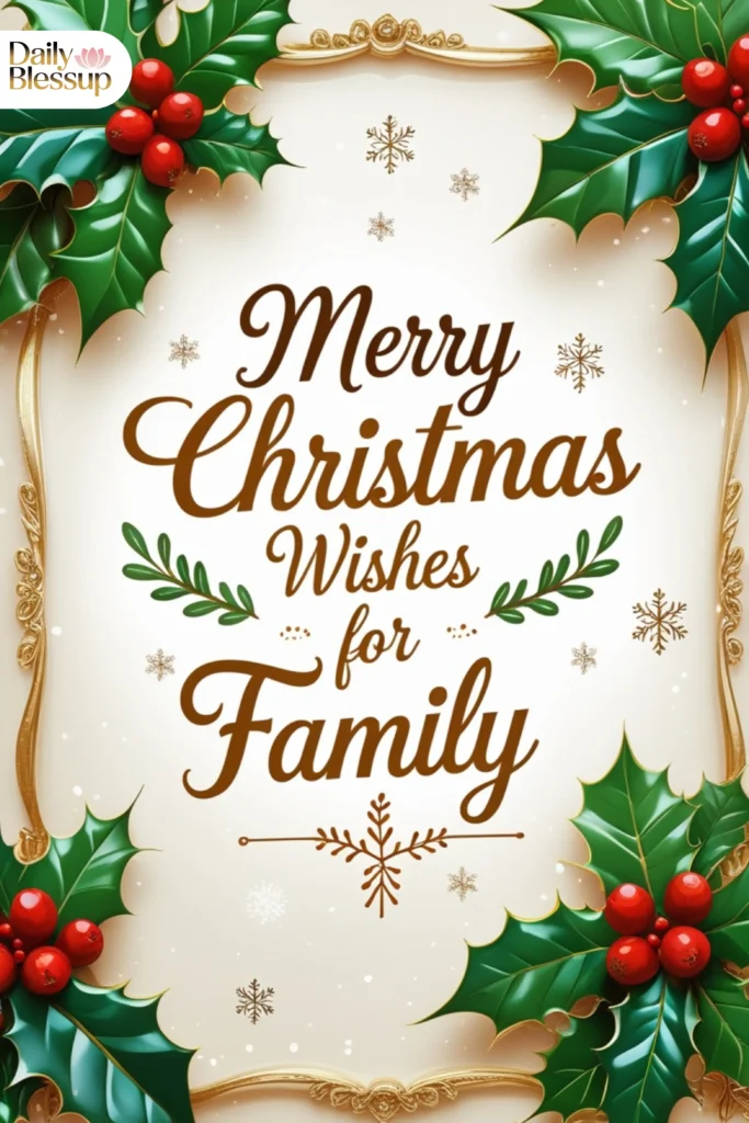 Merry Christmas Wishes for Family Images