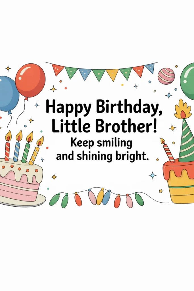 Birthday Wishes for Younger Brother