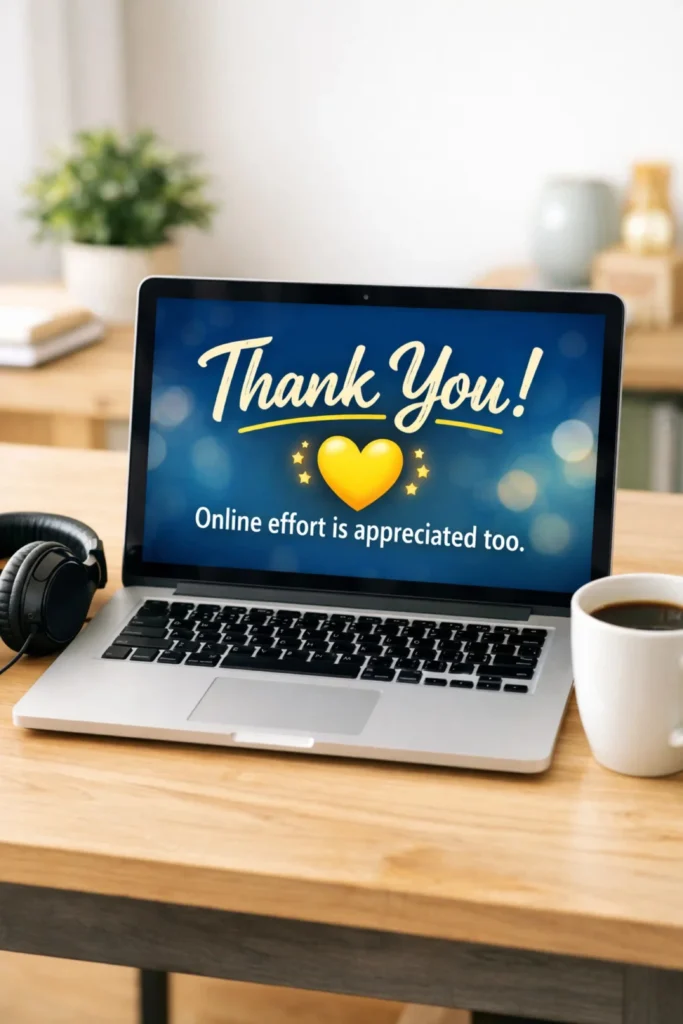 Short Thank You for Hard Work Online