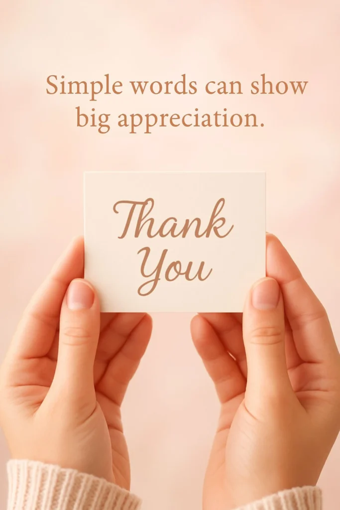 Short Thank You Notes for Hard Work
