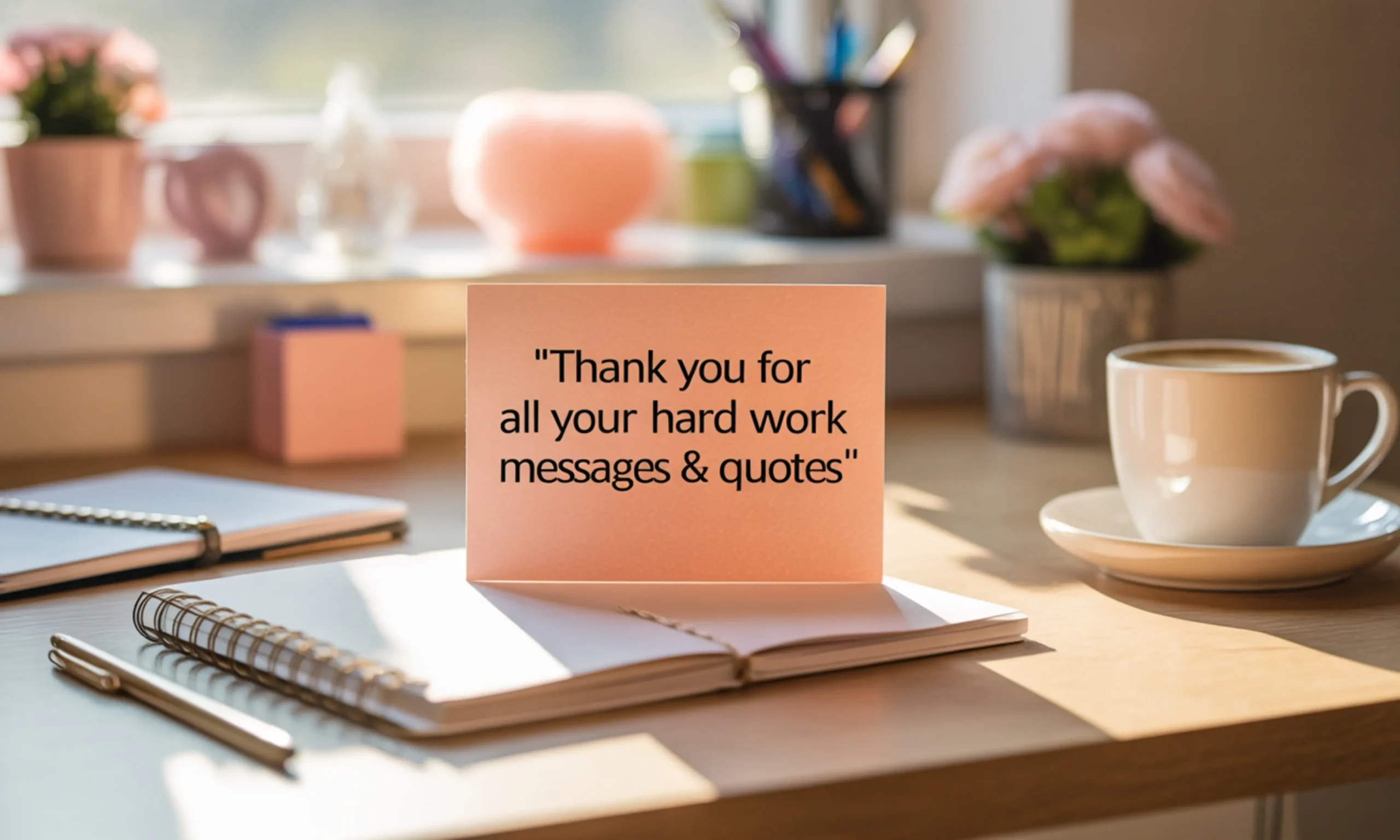 thank you for all your hard work