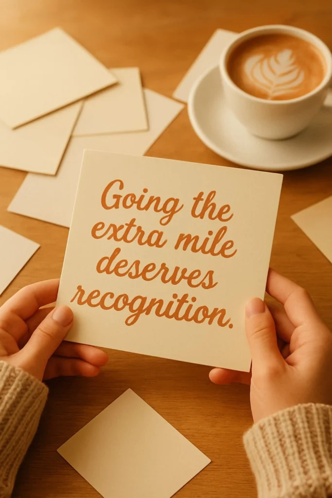 Thank You for Extra Effort