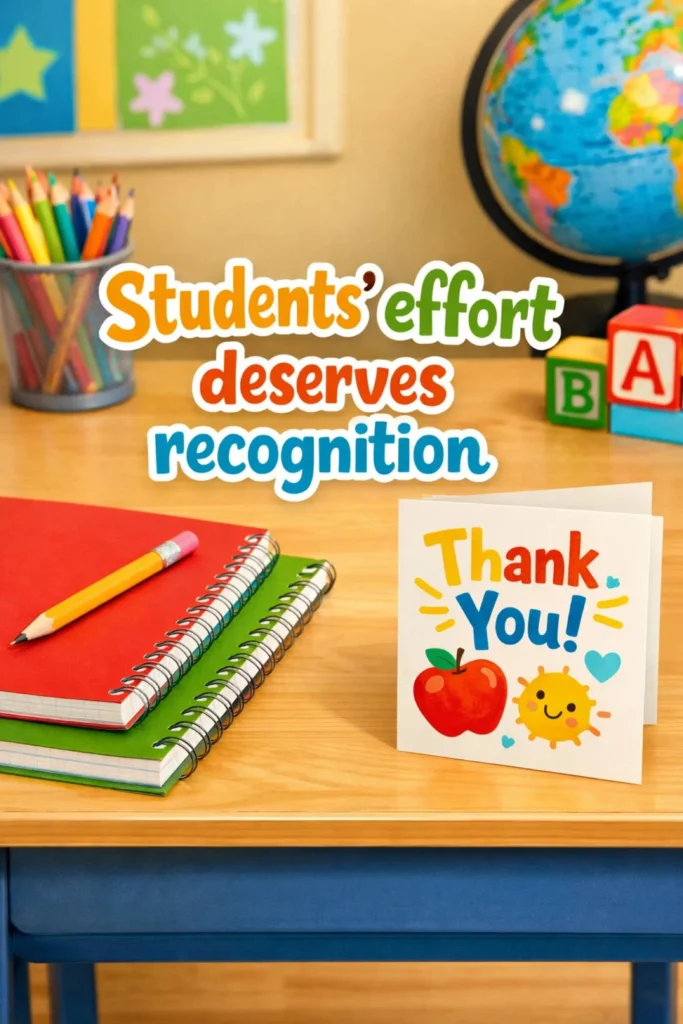 Thank You for Hard Work in School