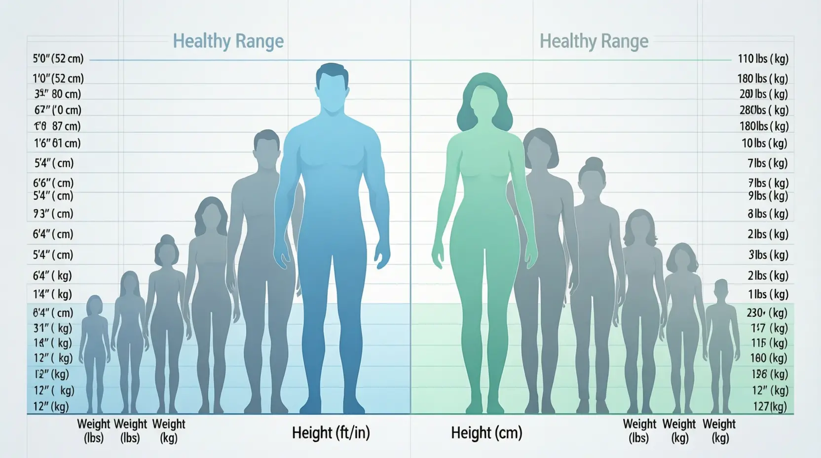 Height to Weight Chart