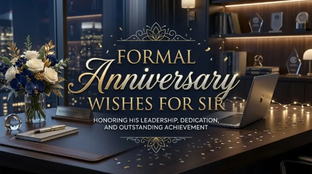 Formal Anniversary Wishes for Sir