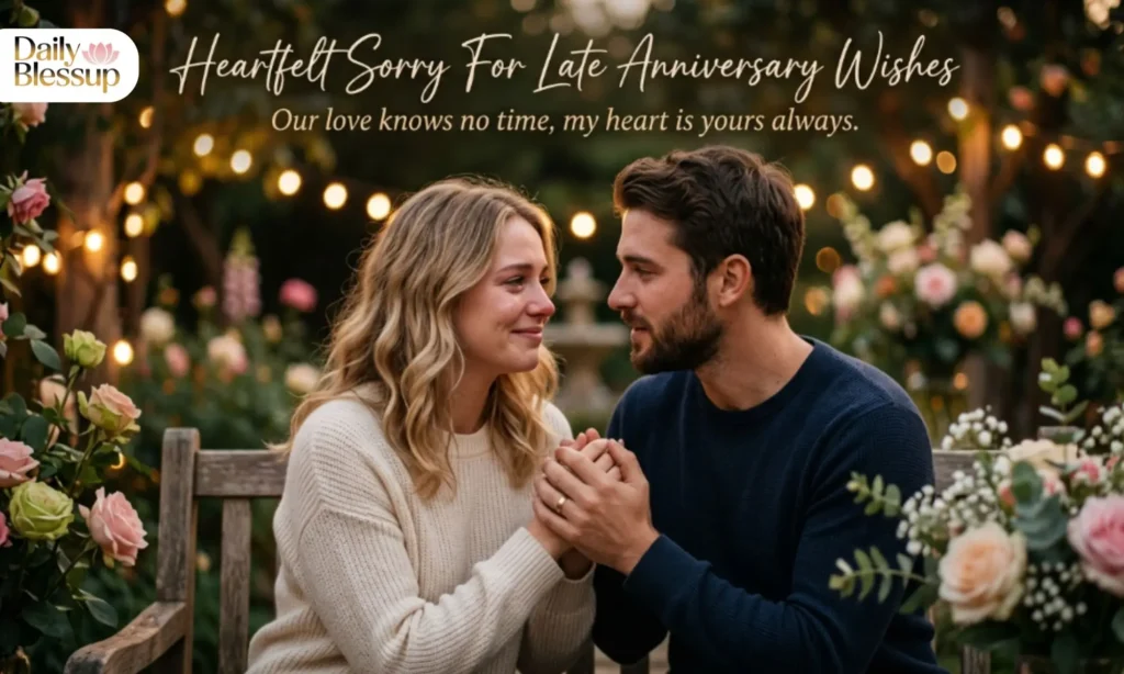 Heartfelt Sorry For Late Anniversary Wishes