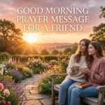 good morning prayer message for a friend